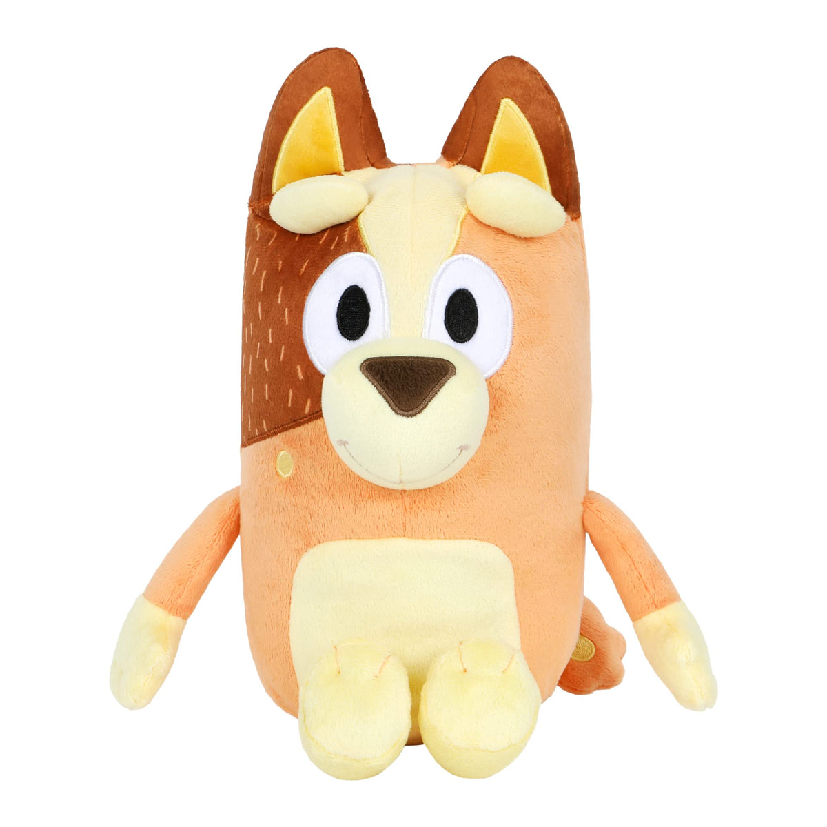 Bluey Chilli cuddly toy in a child's arms, ideal for cozy playtimes.