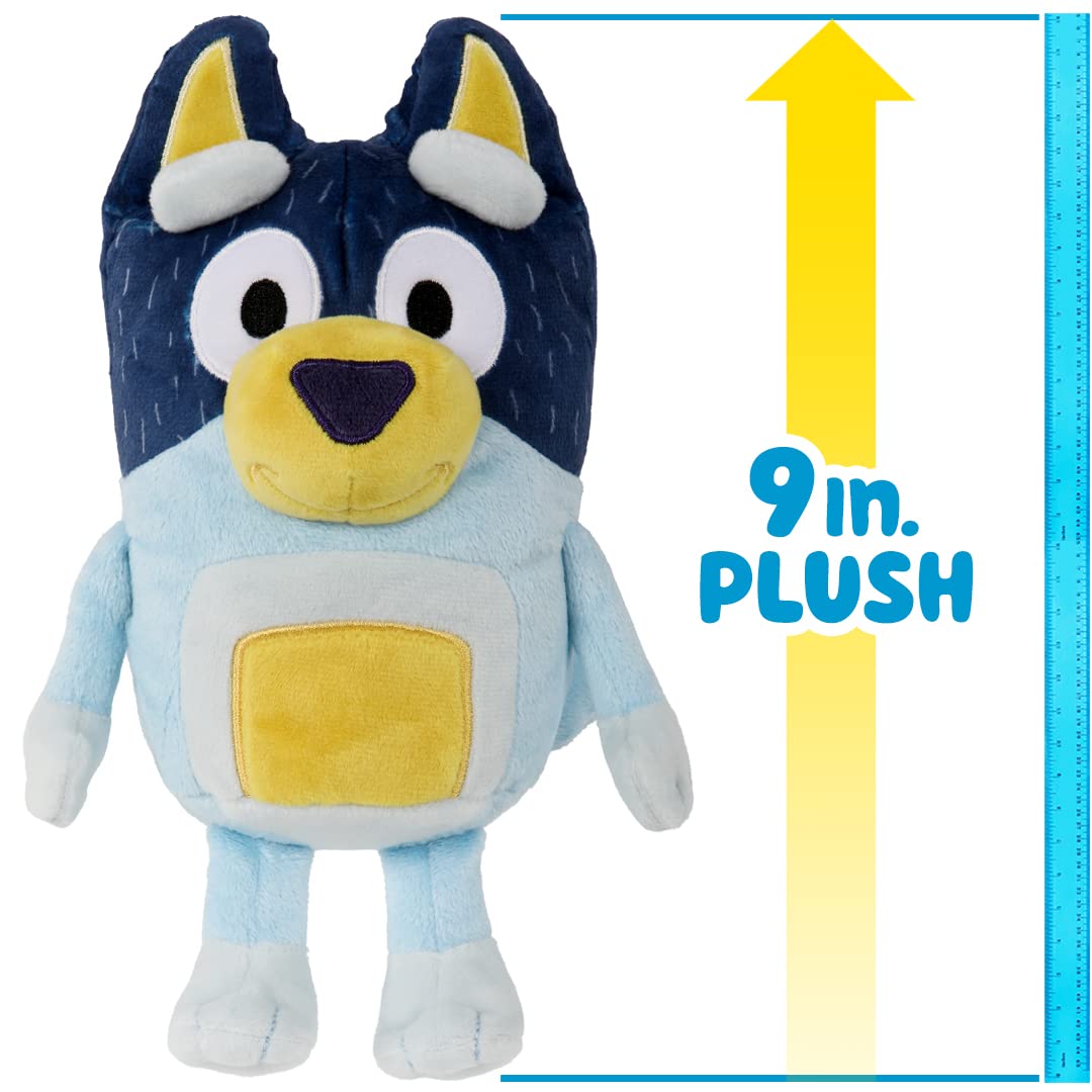 Bluey Bandit plush made with deluxe fabrics for soft hugs