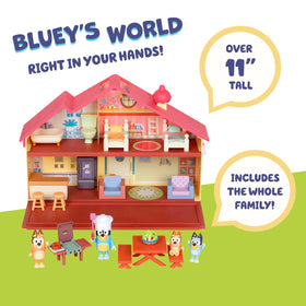 Bluey doll house interiors spark daily adventures in living room and kitchen.