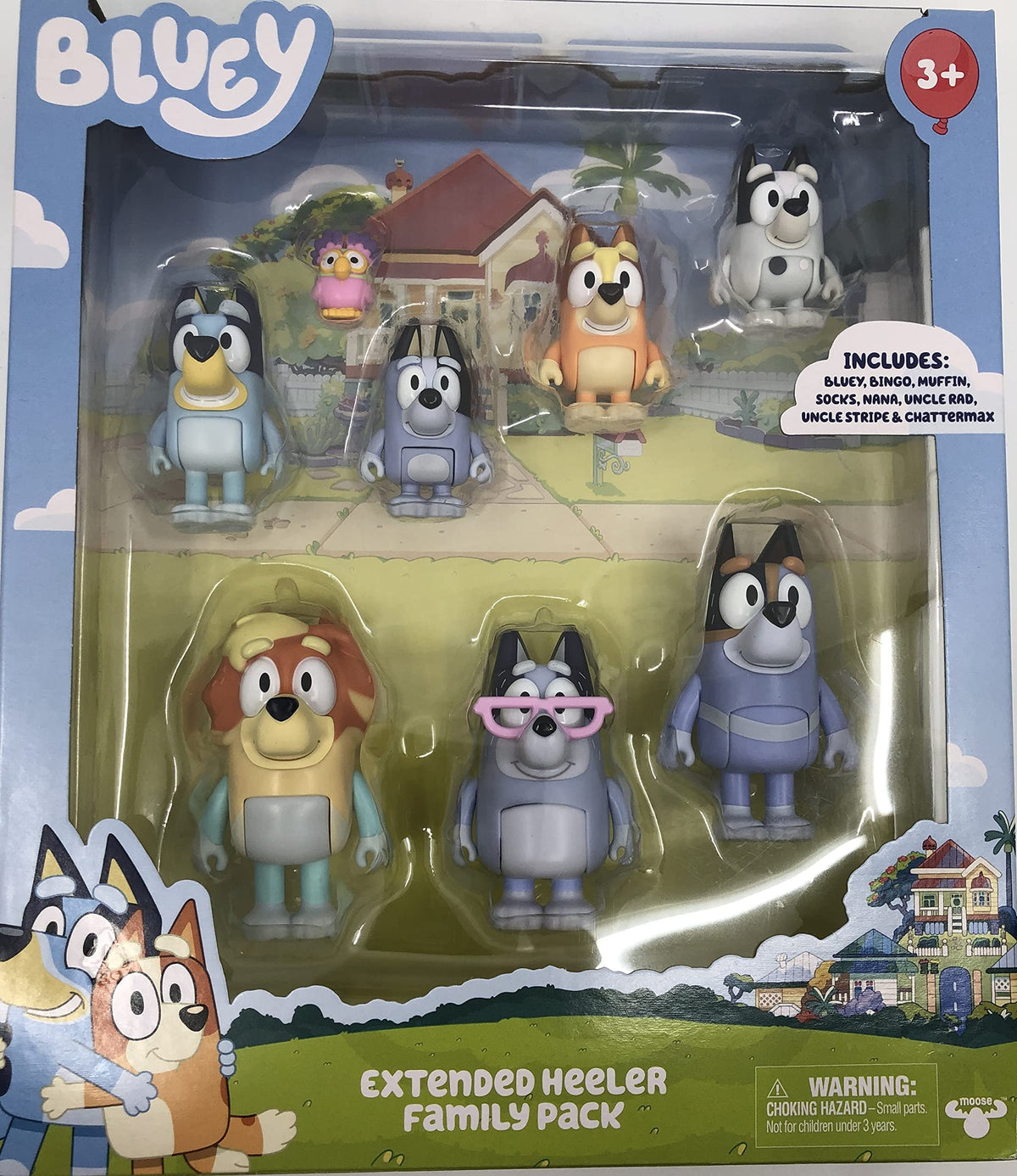Bluey figure from the Extended Heeler Pack ready for imaginative play and family scenes.