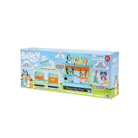 Bluey family adventure playset inspires creativity and pretend play.