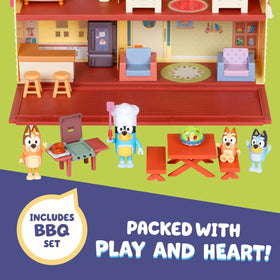 Bluey figures are poseable for dynamic family storytelling and posing.