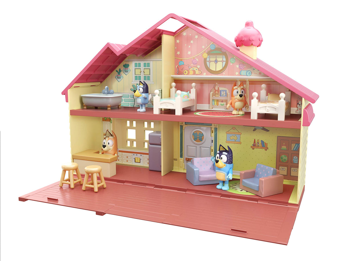 Bluey kitchen with fridge and accessories supports realistic daily pretend routines.