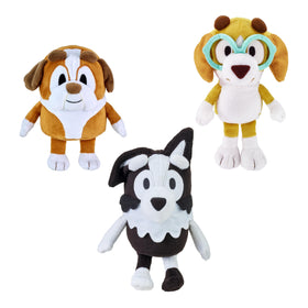 Bluey Friends 3 Pack Winton front view showing soft fabric ideal for cuddling.