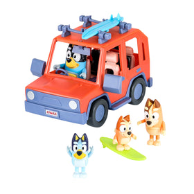 Bluey Heeler 4WD family car top view with seating for the whole family, inspiring imaginative adventures.