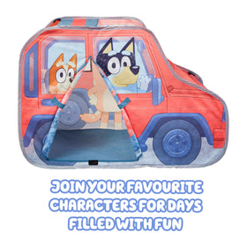 Bluey Heeler 4WD pop-up tent peep window for peek-and-play adventures
