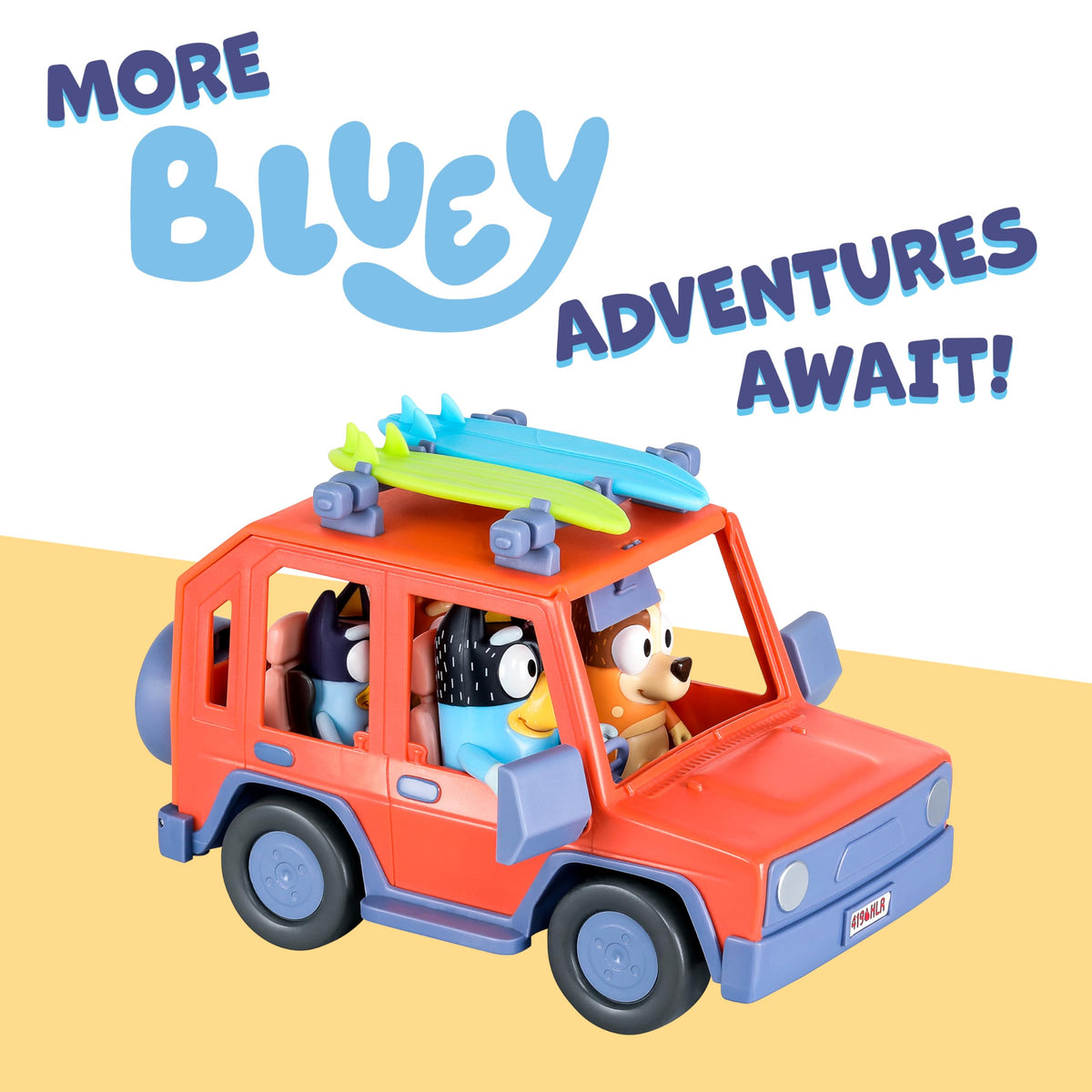Bluey Heeler 4WD gift-ready set for ages 3 and up.