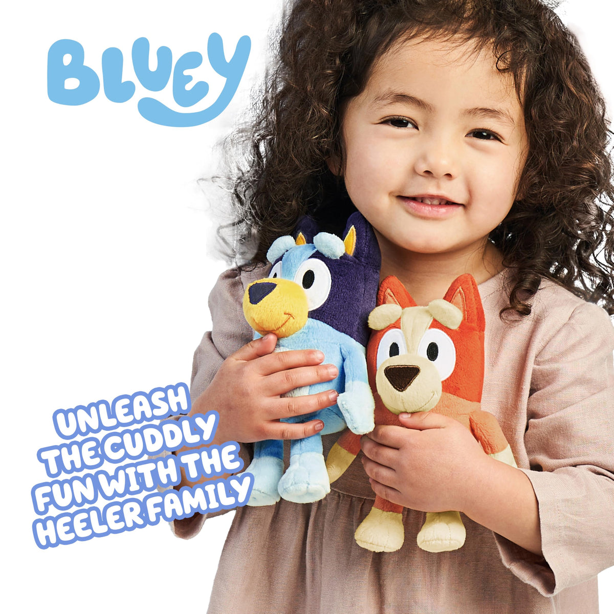 Bluey Heeler family pack shows embroidered details across characters.