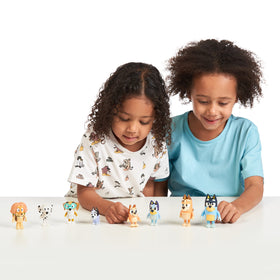 Honey, Socks, Chloe and Indy figures for cooperative play in Bluey world.