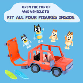Bluey Heeler sticker sheet lets kids personalize the ride and storytelling.