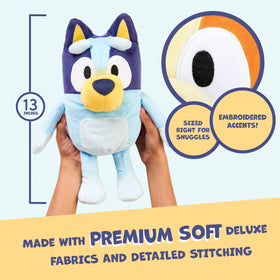Bluey talking plush; nine phrases for interactive play