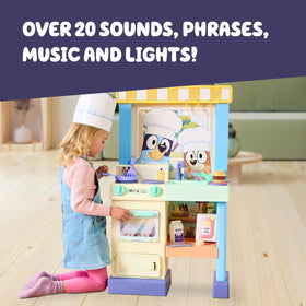 Bluey Kitchen Play Set 20+ accessories spark imaginative meals