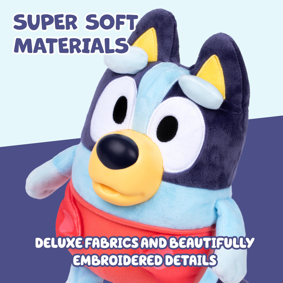 Bluey molded muzzle showing feeding accessories fitting into the mouth