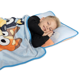 Bluey nap mat name tag helps personalized identification.