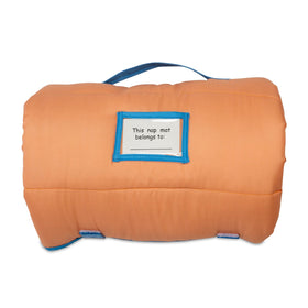 Bluey nap mat on cot fits snugly for little ones.