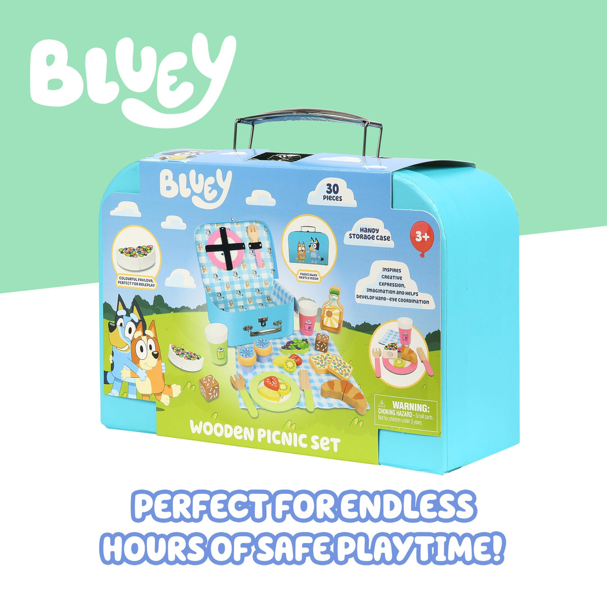 Bluey outdoor picnic play setup encourages social interaction and creativity