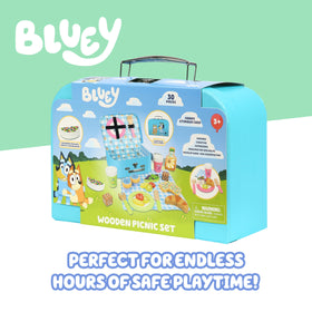 Bluey outdoor picnic play setup encourages social interaction and creativity
