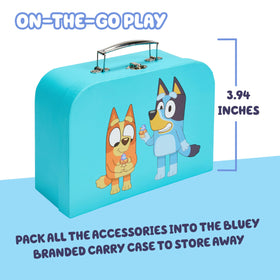 Bluey picnic gear stored neatly in carry case for easy on-the-go fun