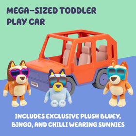 Deluxe Bluey plush with embroidered features for lifelike detail