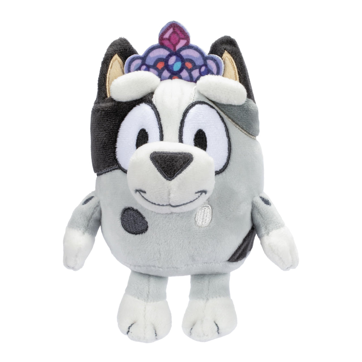 Bluey Princess Muffin and Winton soft fabric with embroidered faces for safe play