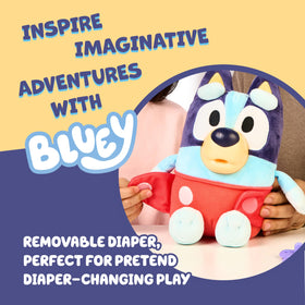 Bluey removable cloth diaper for make-believe diaper changes