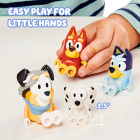 Bluey articulated figures support poseable play and imaginative scenarios