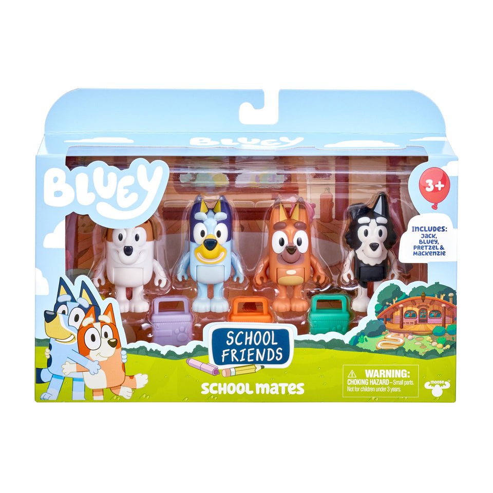 Bluey School Mates Bluey figure with lunch box for imaginative play