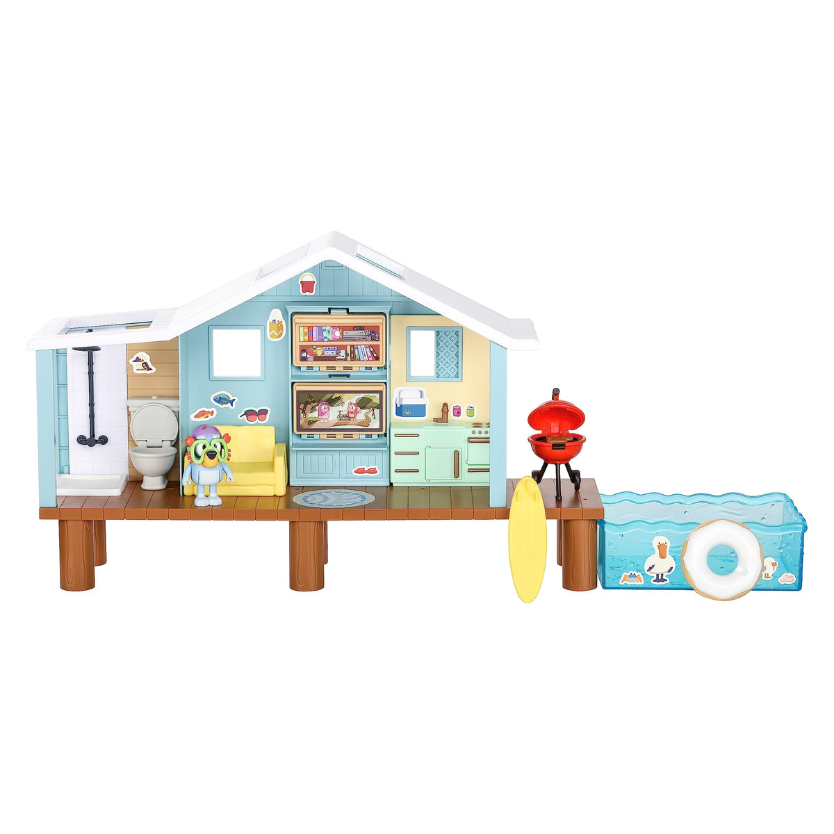 Bluey surfboard accessory for exciting beach-ready scenes.