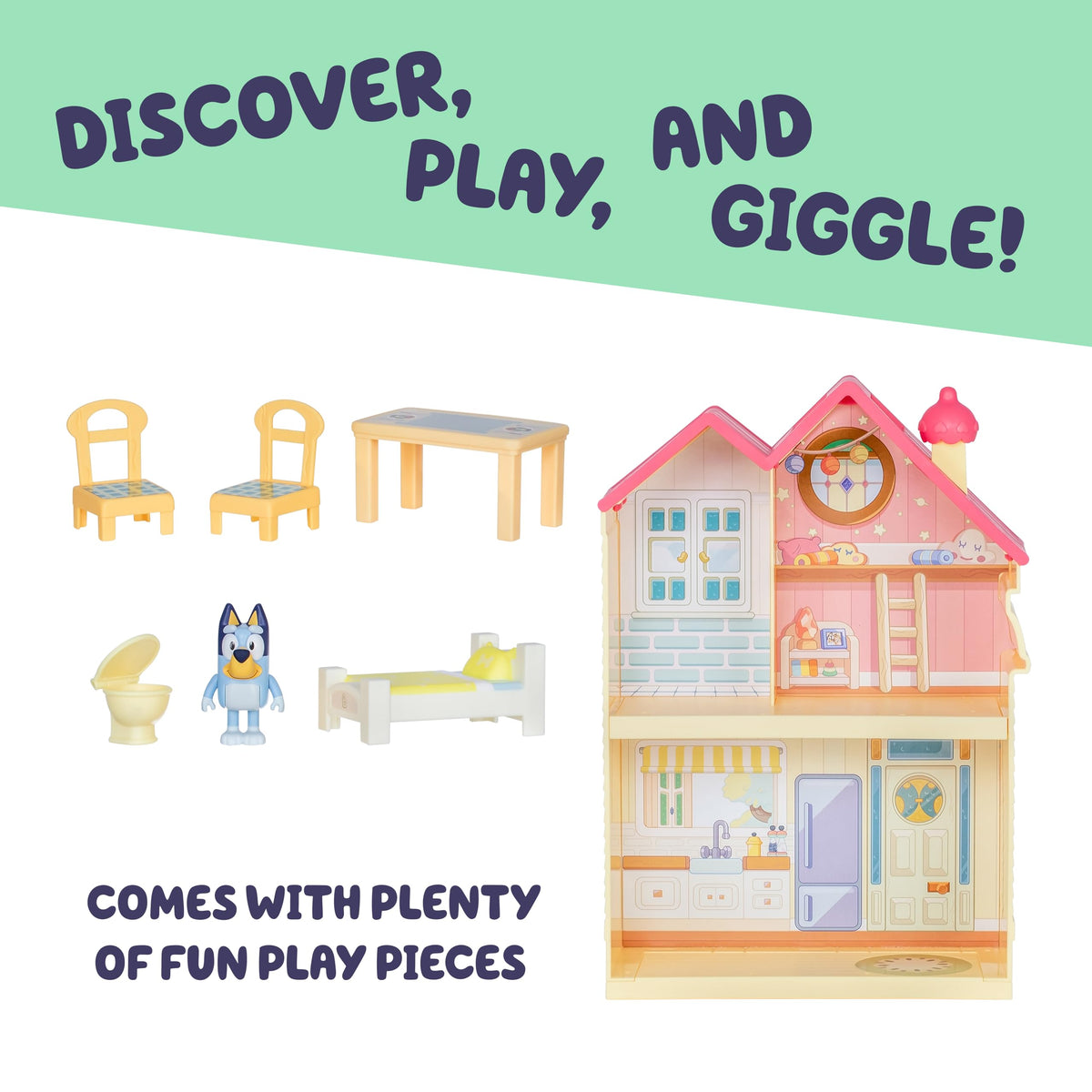 Bluey table and chairs accessory supports collaborative playtime