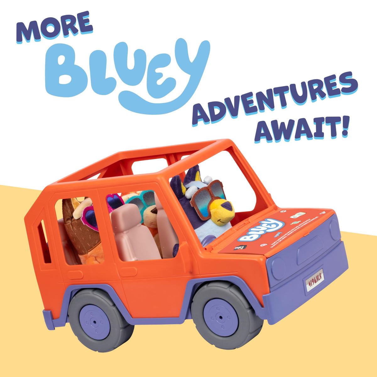 Bluey toddler car cuddle area interior for pretend play