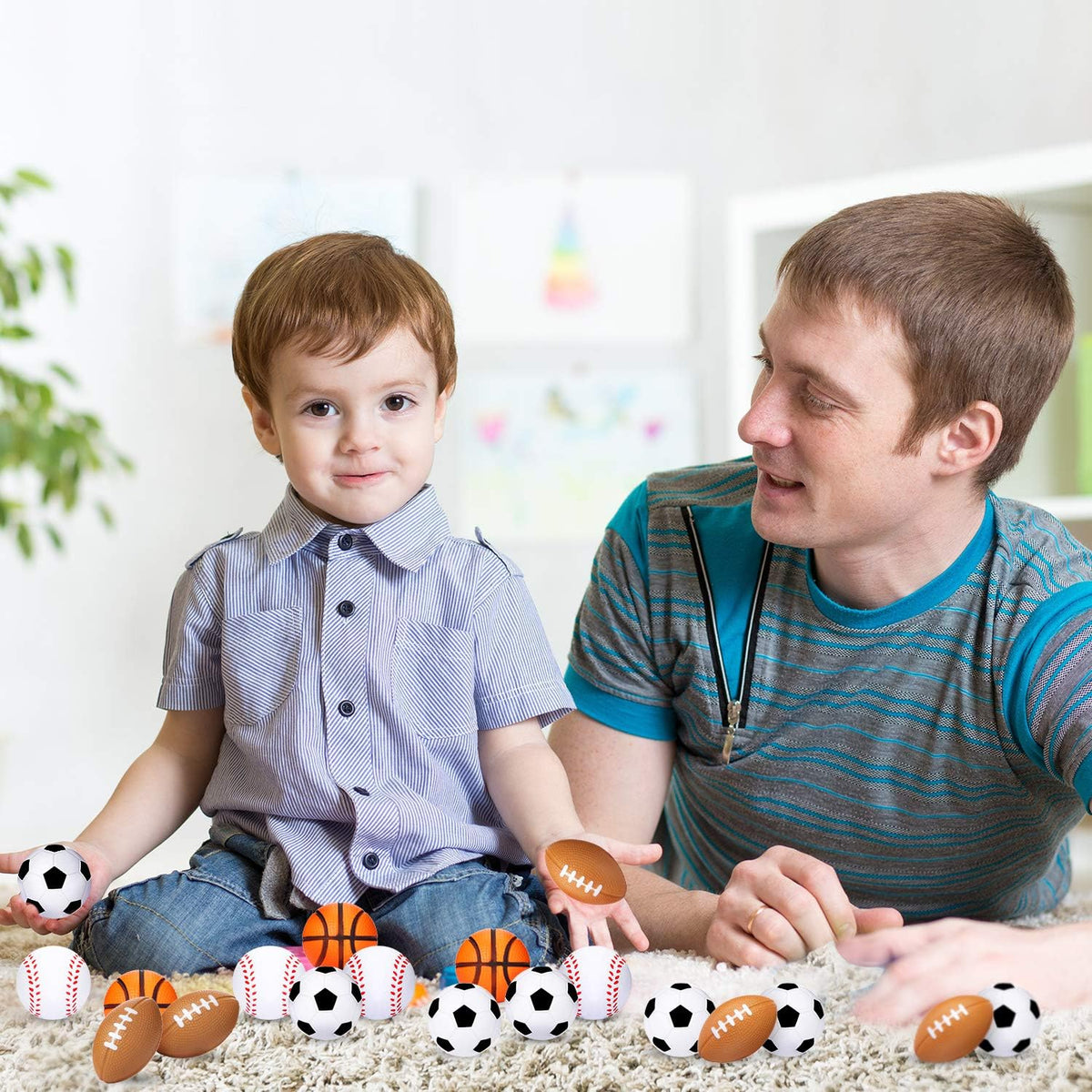 Blulu mixed set mini foam balls for events