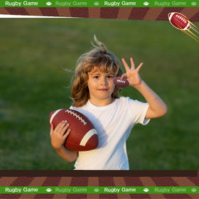 Blulu dark brown foam footballs with soft elastic foam