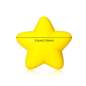 Bright yellow star stress ball for party favors and classroom prizes