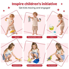 Bluocean packaging image, ready-to-gift cleaning toy set.