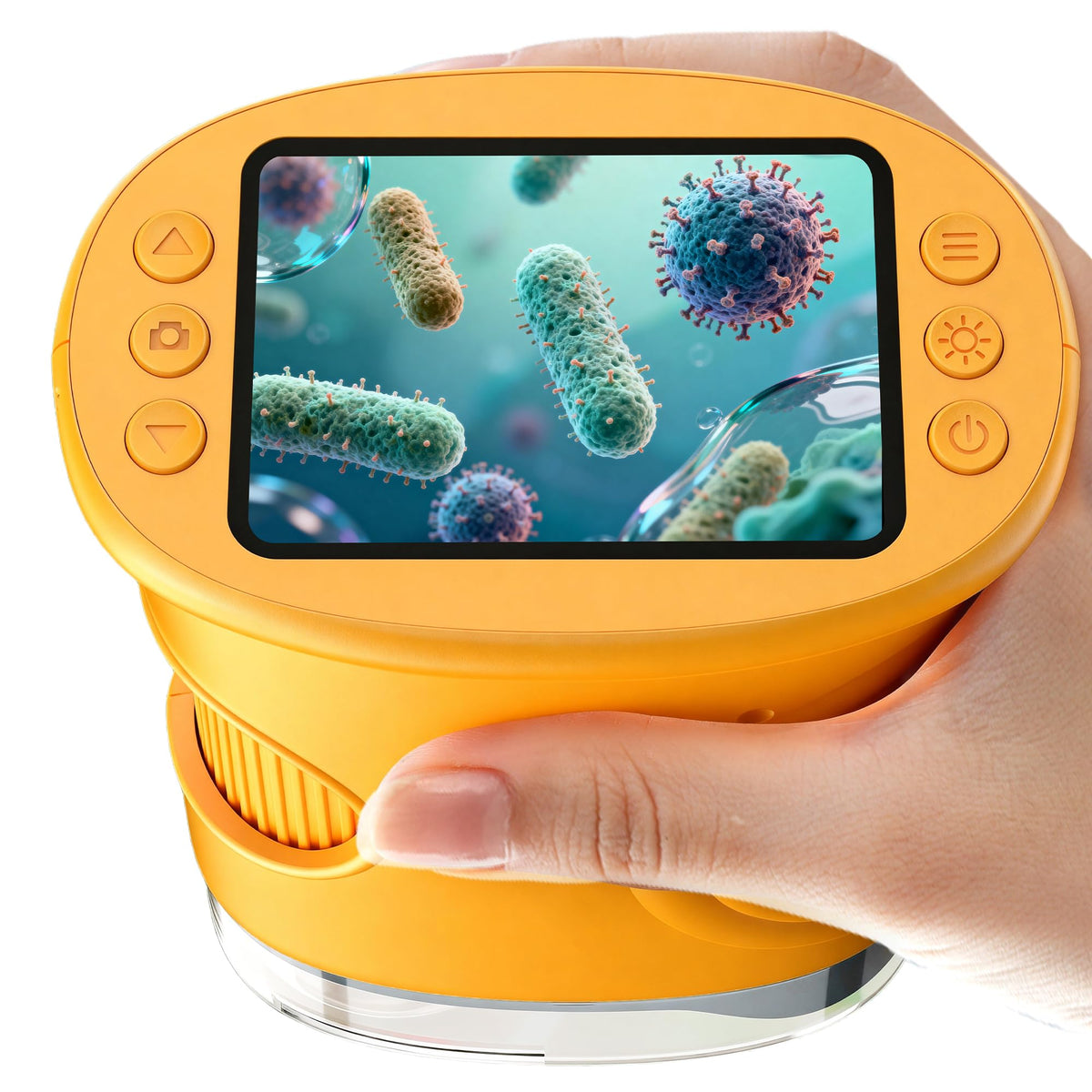 BMDSAE 1000X handheld microscope front view for learning
