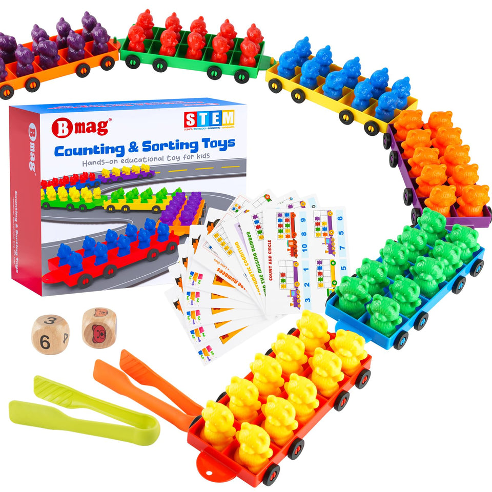 Bmag Counting Bears ten-frame trains demonstrate early number visualization in play
