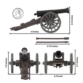 BMC Toys American Civil War artillery 12-pound barrel offers historical muzzle options.