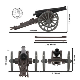 BMC Toys American Civil War artillery 24-pound barrel provides sturdy, scale-accurate casting.