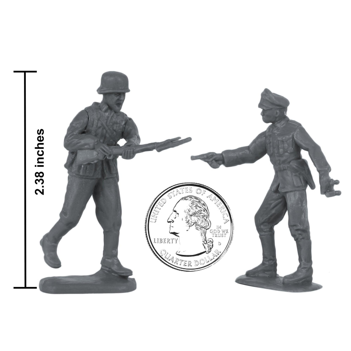 BMC Toys charcoal-gray figures for retro realism and diorama work.