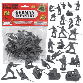 BMC Toys CTS WW2 German infantry 32pc figures for display or play.