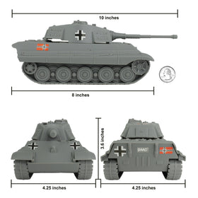 BMC Toys dragon's teeth tank traps add authentic obstacles.