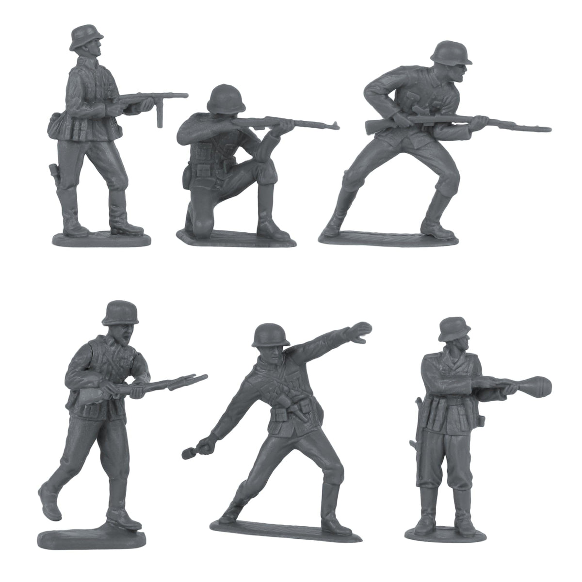 BMC Toys CTS WW2 German officer and troops pose set for dynamic scenes.