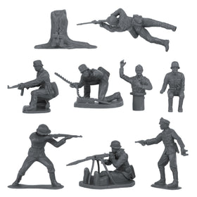 BMC Toys MG operator poses add authentic battlefield action.