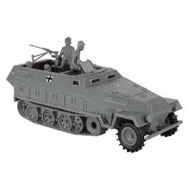 BMC Toys Hanomag Halftrack in gray with 1:32 scale detail, ideal for display and play.