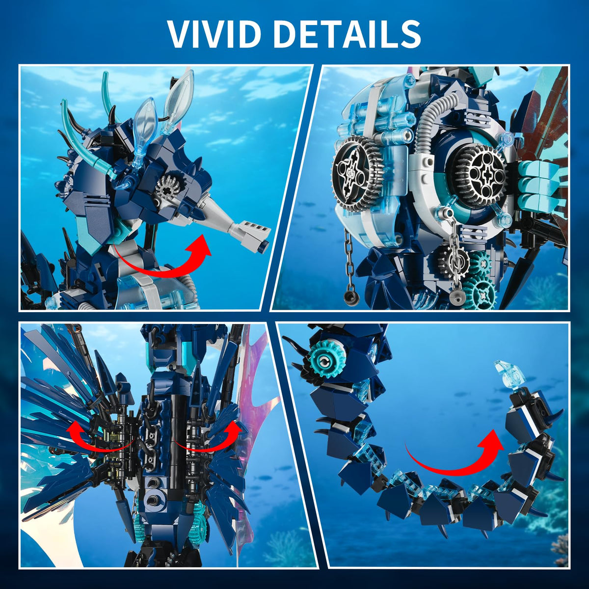 BNG Seahorse model in bold blue hue complements modern interiors.