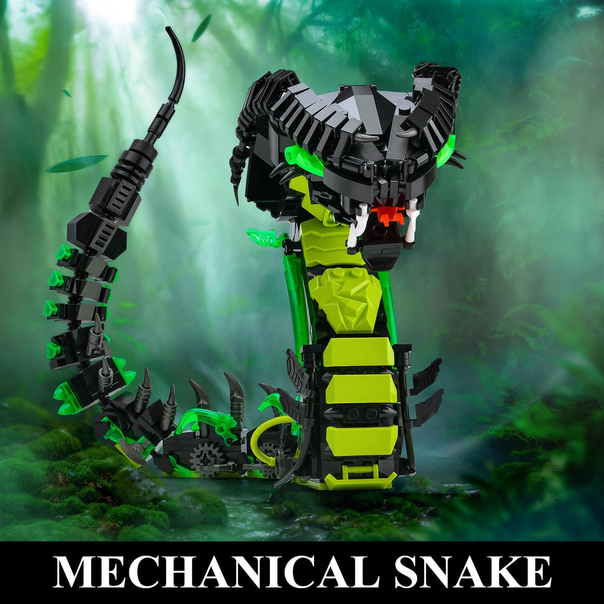 BNG mechanical snake body detail showcases gears for a STEM-inspired collection.