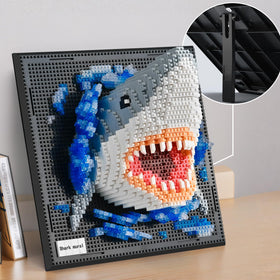 BNG Shark wall art display stand offers flexible placement as decor centerpiece.