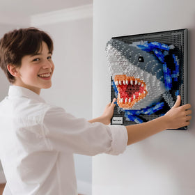 BNG Shark wall art wave motion captures swirling water for vibrant spaces.