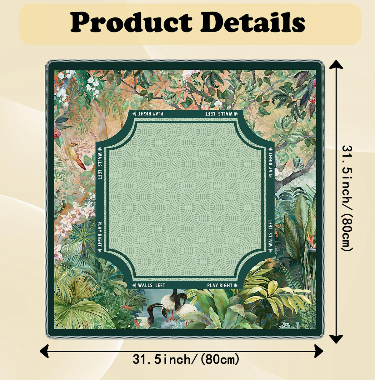 BNHJKFQZ Easy-roll Mahjong Mat stores compactly for travel and storage.