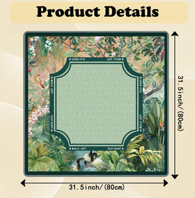 BNHJKFQZ Easy-roll Mahjong Mat stores compactly for travel and storage.